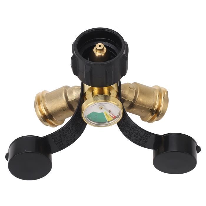 Répartiteur de propane - OMABETA - 2 voies - Laiton - Indicateur de niveau - Installation facile