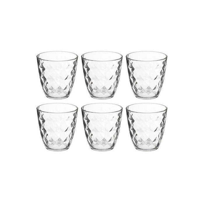 Lot de 6 Verres Bas FabiEau 25cl Transparent Lot de 6 Verres Bas FabiEau 25cl Transparent