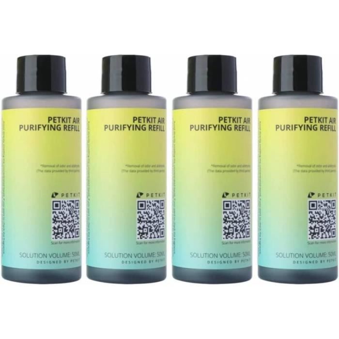 Petkit 4 Recharges purifiantes pour éliminer les odeurs PURA MAX et X 4x50mL