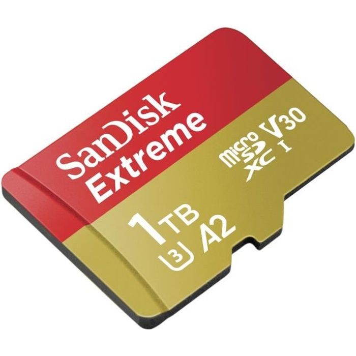 Carte mémoire flash SanDisk Extreme - 1 To - Class10 - V30 - UHS-I U3