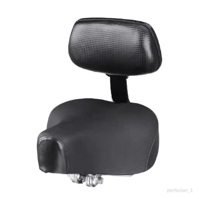 Selle Vélo Confort Extra Large Avec Coussin Et Dossier Amovible
