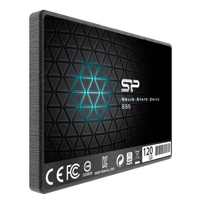  Disque SSD SSD interne  120Go 2.5", SATA III, lecture 560 MB/Sec - SILICON POWER pas cher