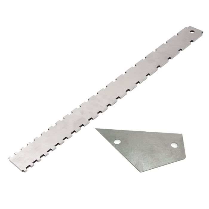 Règle Crantée Pour Manche De Guitare - 42cm Acier Inoxydable - Vérification Rectitude Et Frettes
