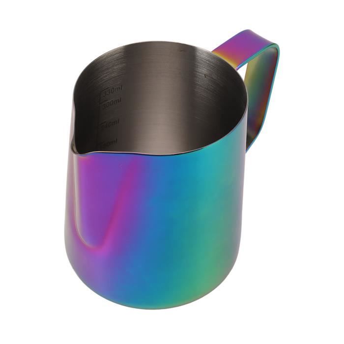 watchget Pichet à mousser le lait 600 ml – Pichet vapeur pour expresso en acier inoxydable pour cappuccino, latte art, accessoires pour machine à café, pot à lait, tasse de mousseur à watchget Pichet à mousser le lait 600 ml – Pichet vapeur pour expresso en acier inoxydable pour cappuccino, latte art, accessoires pour machine à café, pot à lait, tasse de mousseur à