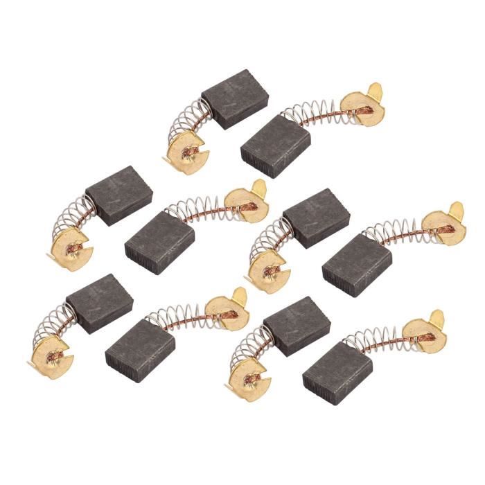 Uxcell 4 Pcs Replacement Motor Carbon Brushes 13mm X 7mm X 6mm For Electric Motors