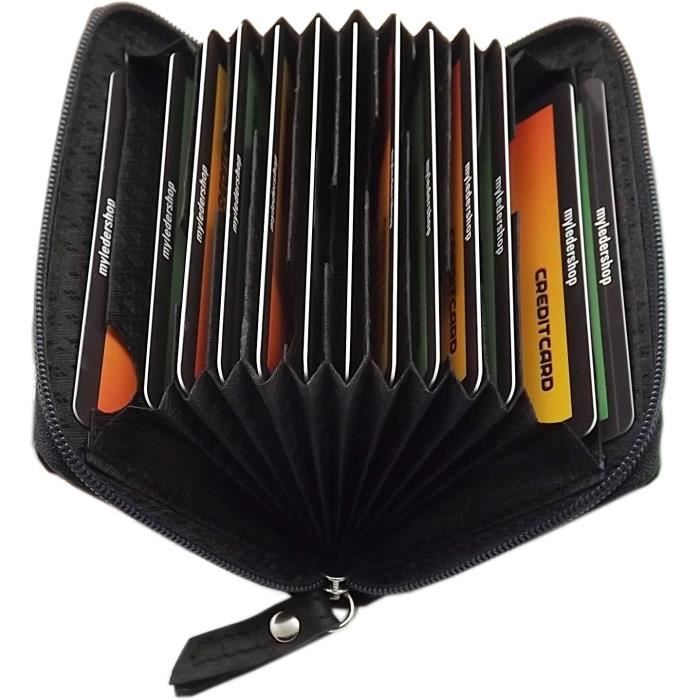 Porte Carte Cuir Myledershop Cuir De Buffle Motard Porte-Monnaie Avec Chaîne En Métal Avec Tête De Mort Motif Avec Blocage RFID Et NFC (Gris Vintage Porte Monnaie Homme Cuir