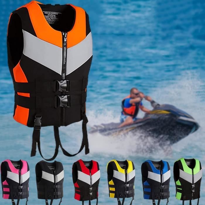 Gilet de Sauvetage Adulte Veste de Natation avec Sangle D entrejambe de Securite Reglable Boucle A Degagement Rapide Gilet de S563 Cdiscount