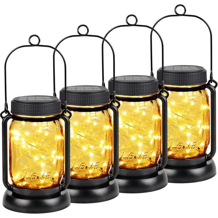 Lampe De Jardin Lanterne Solaire D'extérieur Bohème Lampe Solaire