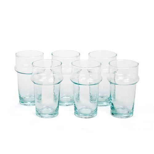 Table top diffusion Set 6 verres soufflés bouche Beldi 23 cl - 3760213661739