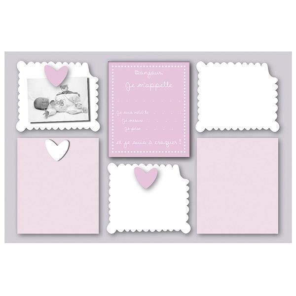 Pele Mele Bebe 5 Vues Personnalisable Naissance Bebe A Croquer Rose Cdiscount Maison