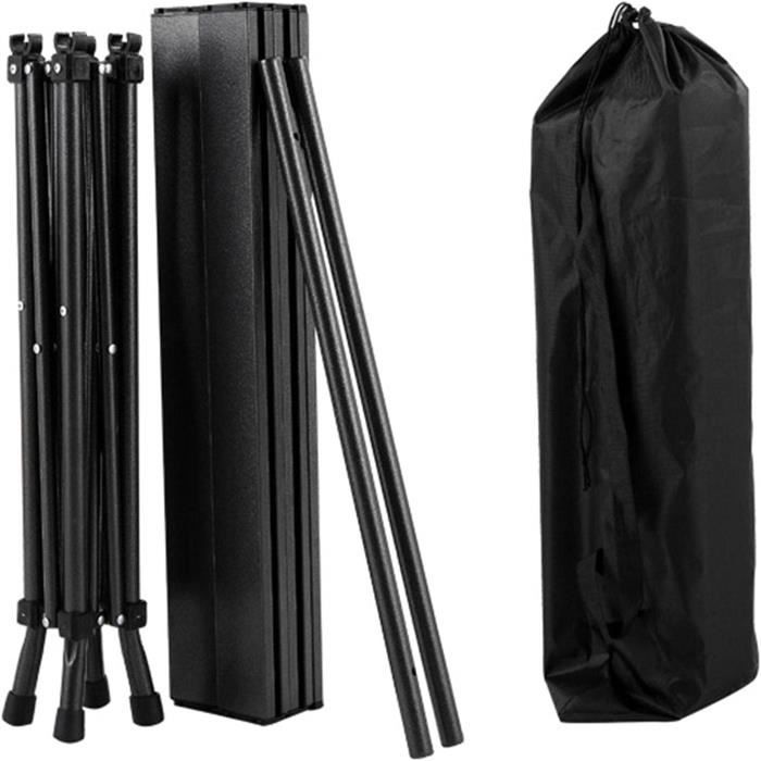 Table Pliante Aluminium Légère Naturehike - Pour Camping, Pique-nique, Balcon - Montage Rapide - Noir