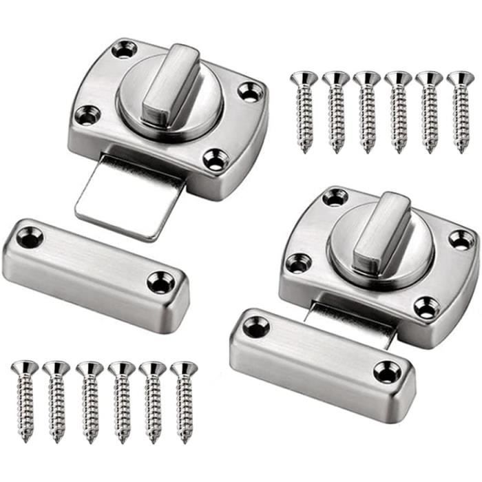Cylindre De Serrure De Remorque Pour Camping-Car - Loquet De Porte Alliage De Zinc Argenté Avec 2 Clés
