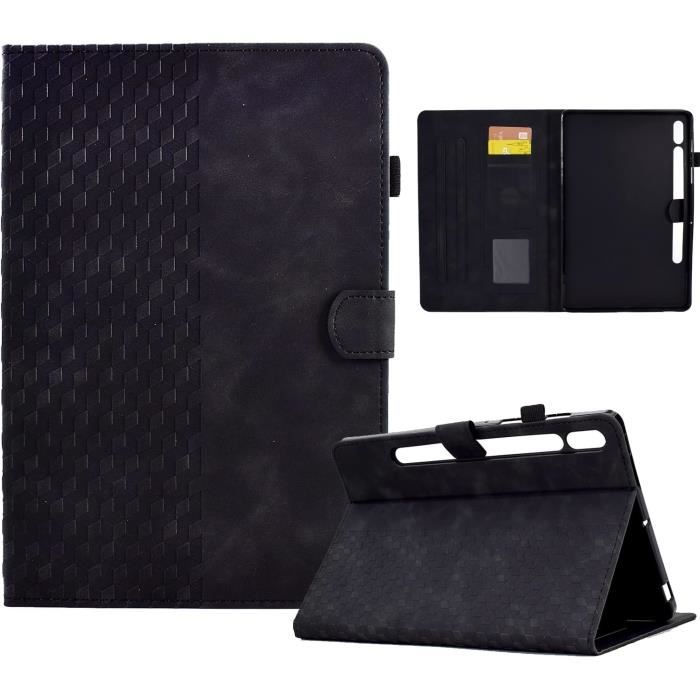Étui Coque Pour Tablette Teclast P50 11 Pouces - Cuir PU Mince, Avec Support Intégré - Noir, Protection Complète