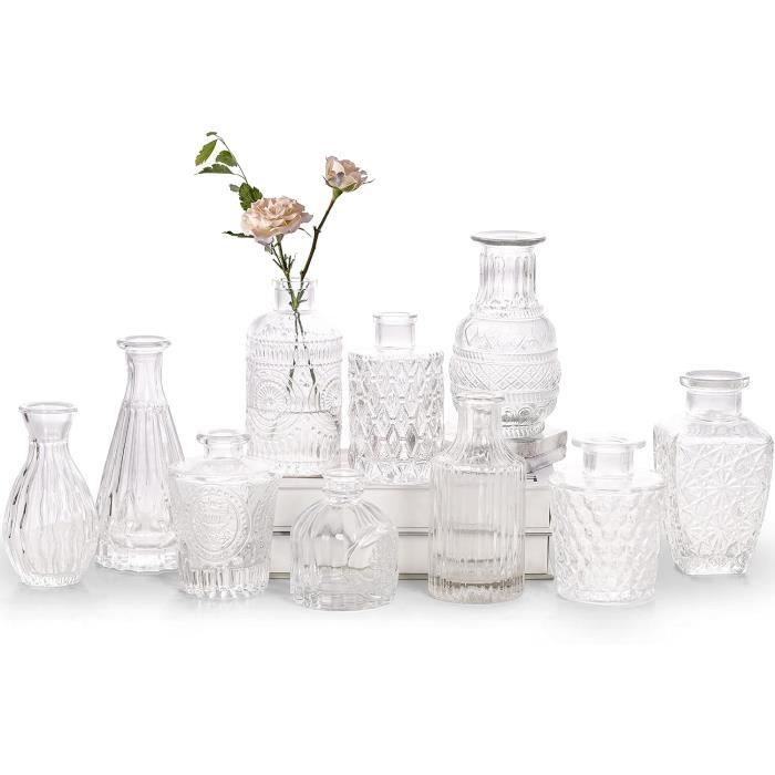 Vase Argenté Pour Centre De Table De Mariage Avec Panneau Métallique 3