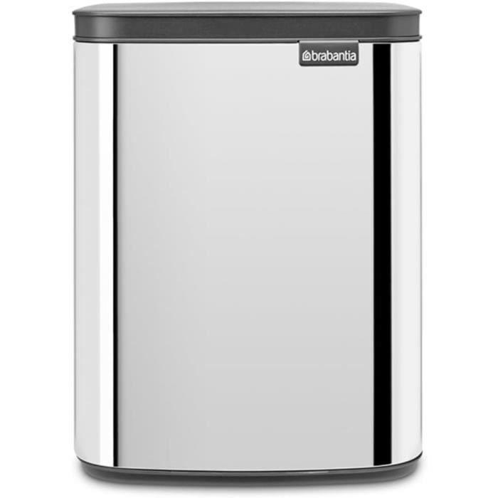 Poubelle Murale Brabantia Bo 7L - Dreamy Blue - Couvercle Silencieux - Compacte Et élégante - Pour Salle De Bain, Toilettes, Bureau - 6
