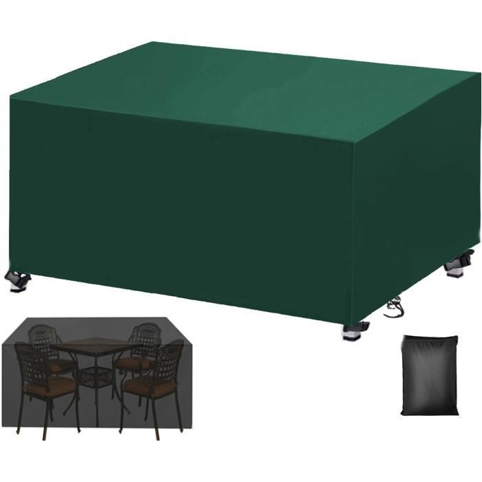 Housse Imperméable Pour Table De Jardin 180x100x15 Cm - Tissu Oxford 420D Avec Cordon De Serrage