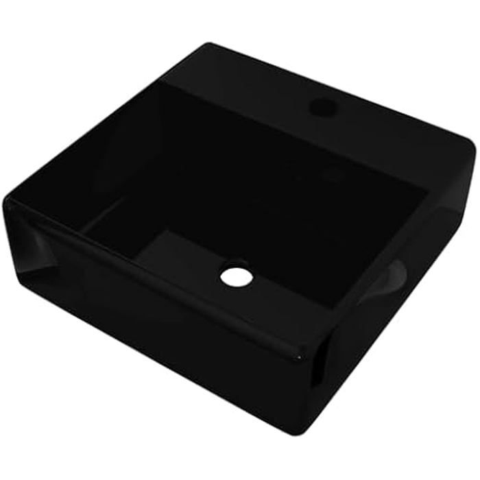 vidaXL Vasque carrée en céramique 410x410 mm