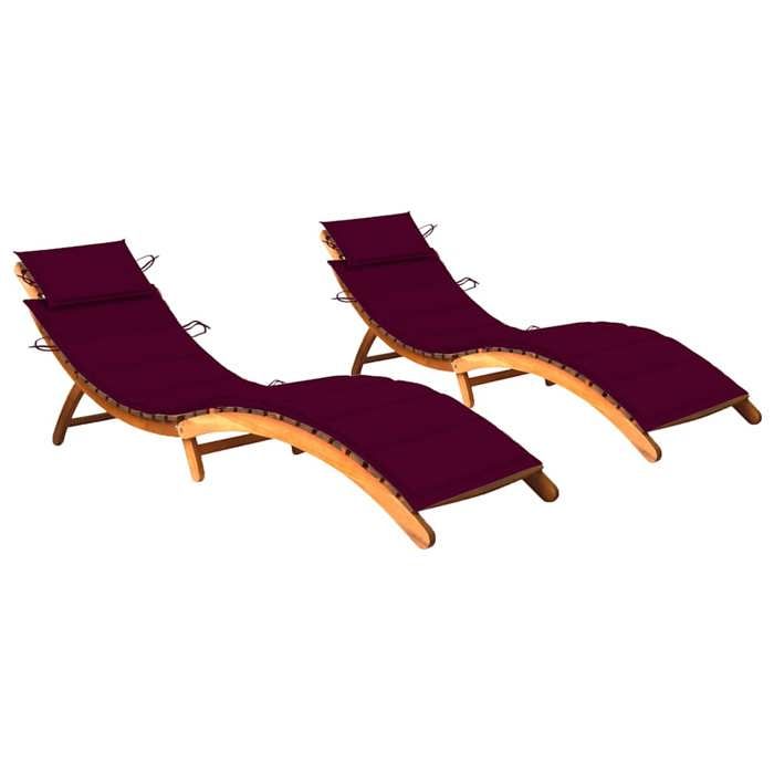 vidaXL Chaises longues - vue 8