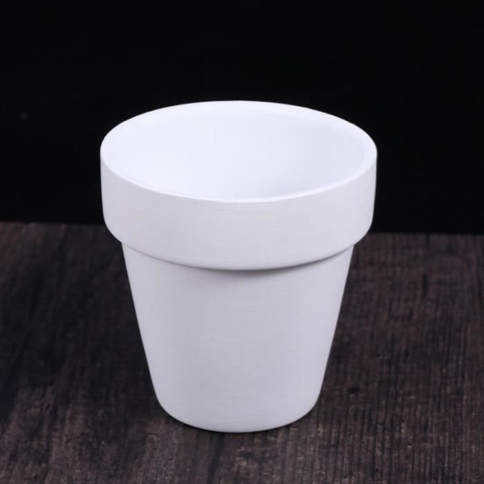 5 pièces 10x10 petit pot en terre cuite blanche argile céramique poterie  planteur FLEUR-PLANTE ARTIFICIELLE - FLEUR SECHEE - Cdiscount Maison
