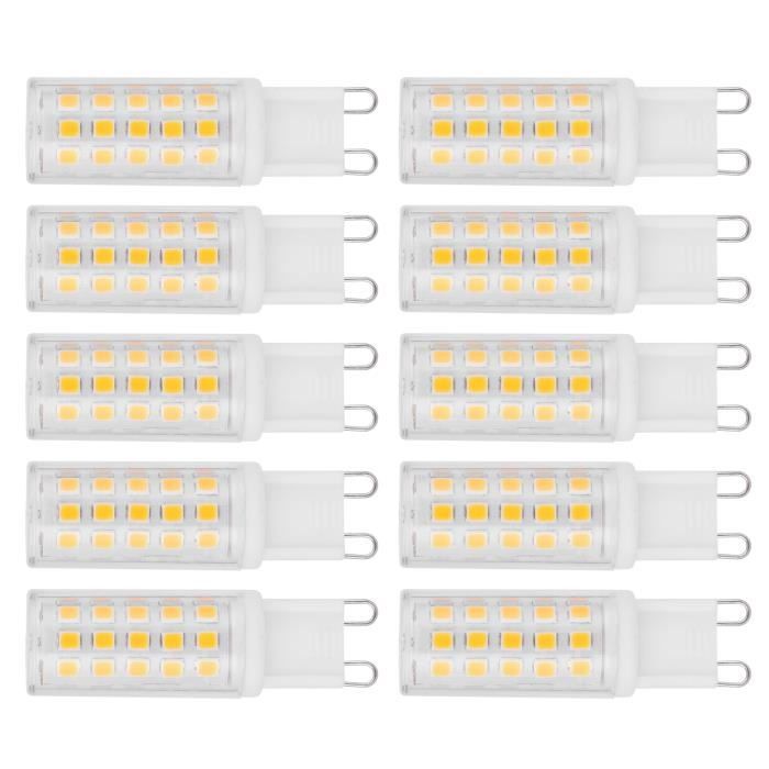 YOSOO Ampoule DEL G9 10 pièces G9 Base ampoule LED 4W 54LED ampoule à