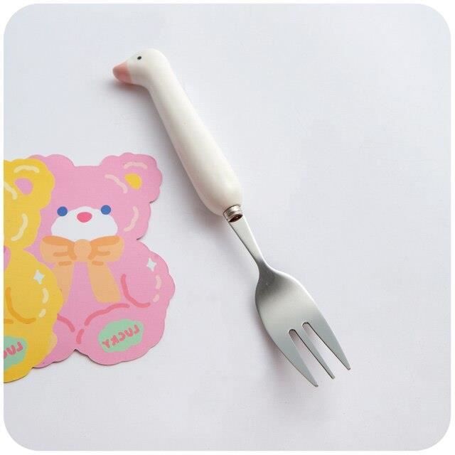 Couverts Personnalisés Enfant - Cuillère Et Fourchette Bois/silicone, Gravure Prénom Offerte
