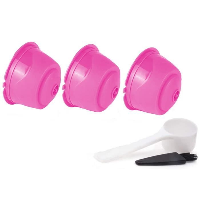 Couleur A Capsules De Café De Nespresso Réutilisables, Rechargeables, Avec Cuillère En Plastique