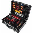 Ensemble d'outils d'électricien KS TOOLS 128 pcs 1/4" + 1/2" - Noir - Jeu de pinces - Protection électrique-1