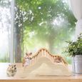 1pc hamster échelle d'animaux de compagnie player en bois de pierre pont - escalier jouet-1