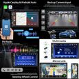 Podofo 2 Din 7'' Car Stereo with Apple Carplay Touch Screen Car MP5 Player Android Auto Car Radio Bluetooth Rear View Camera-1