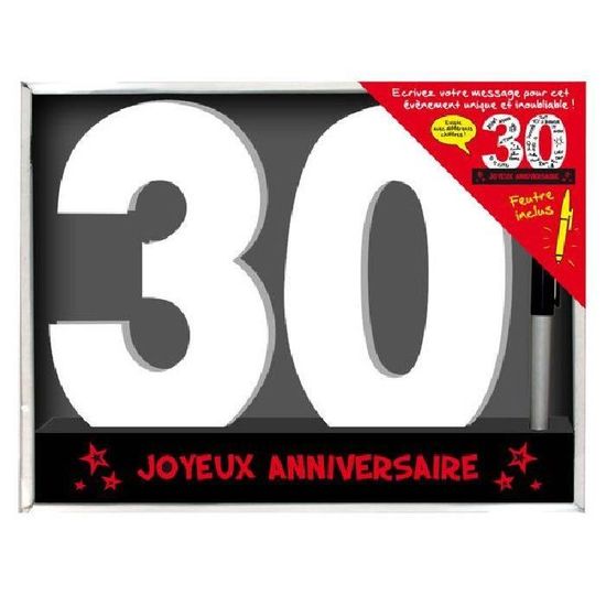 Dedicaces 3d Anniversaire 30 Ans 23 X 29 Cm Cdiscount Beaux Arts Et Loisirs Creatifs