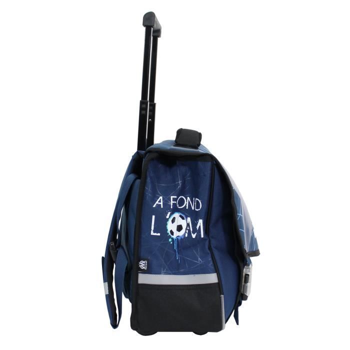 Cartable à Roulettes Olympique De Marseille OM – Collection Officielle 41 Cm, Idéal Pour Les Petits Phocéens Passionnés !