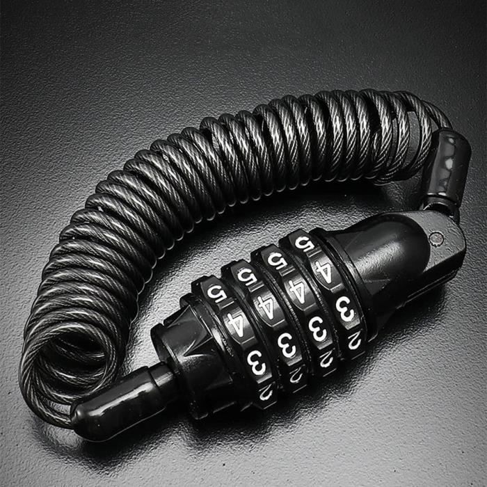 Cadenas de Velos, 120cm x 12mm Câble Antivol pour Vélo,Scooter,Motos