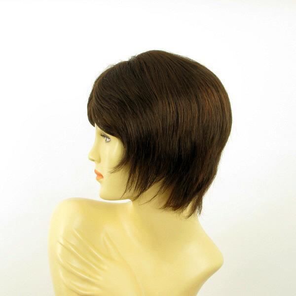 Perruque Femme Courte CAROLE - Blond Clair Méché Cuivré Chocolat - Bonnet Moyen - Neuf Avec étiquettes