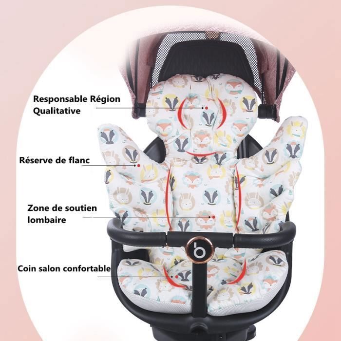 Wscwl Coussin Réducteur Poussette Bébé – Mousse Mémoire De Forme, Soutien Tête & Corps, Universel Siège Auto, Chaise Haute, Balançoire
