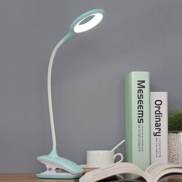 Lampe De Lecture Rechargeable USB à Clip - Flexible, 3 Modes, Capteur Tactile, Pour Lit Ou Bureau
