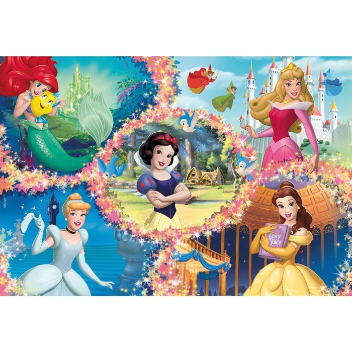 Puzzle MaxiFloor double face - Princesses - LISCIANIGIOCHI - 2 x 60 ...