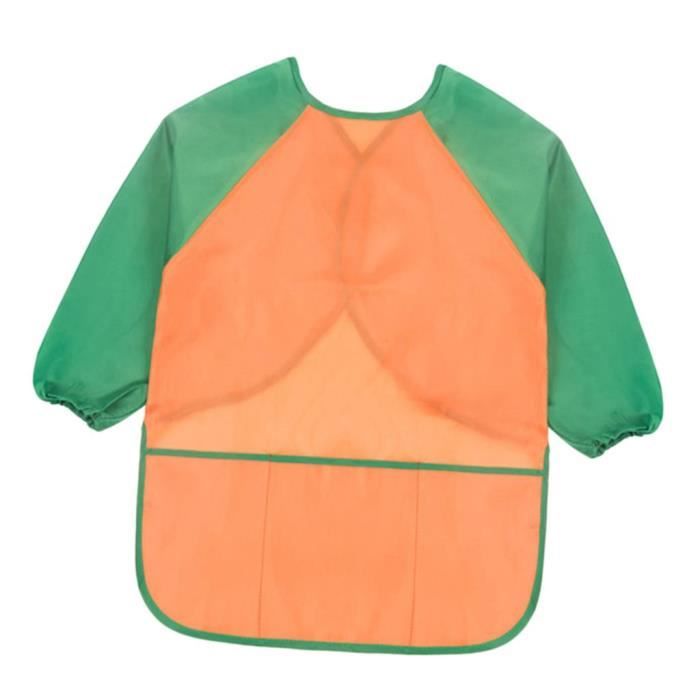 LUBOXIN 2 Pièces Tablier Peinture Enfant, Blouse de Peinture pour Enfants de 6 à 12 Ans, Tablier Imperméables à Manches Longues avec Poches pour Filles et Garçons l'École Peinture d'Art et la