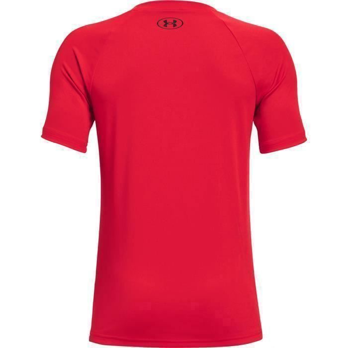 Maillot garçon Under Armour Tech Big Logo Rouge/noir