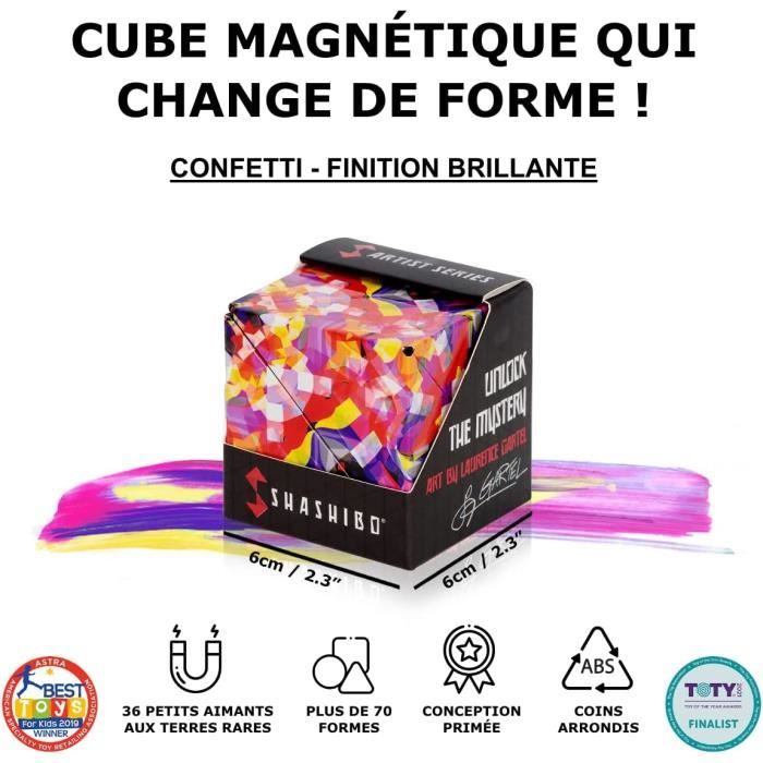 SHASHIBO Cube Anti Stress – Infinity Cube Primé et Breveté avec 36 Aimants  aux Terres Rares – Cube Infini 3D Extraordinaire – Se192 - Cdiscount Jeux -  Jouets