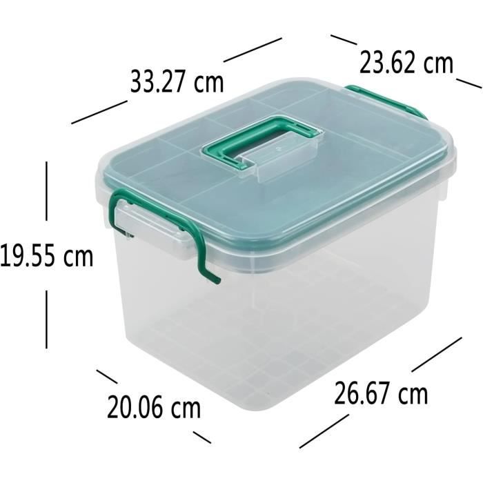 Xowine Boîte de Rangement en Plastique pour Premiers Soins