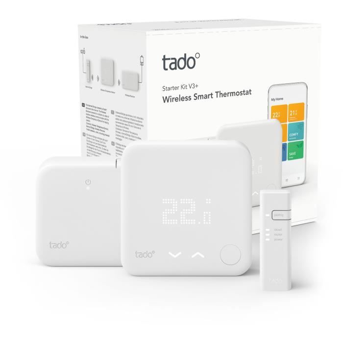 Tado° Thermostat connecté sans fil (kit de démarrage V3+)