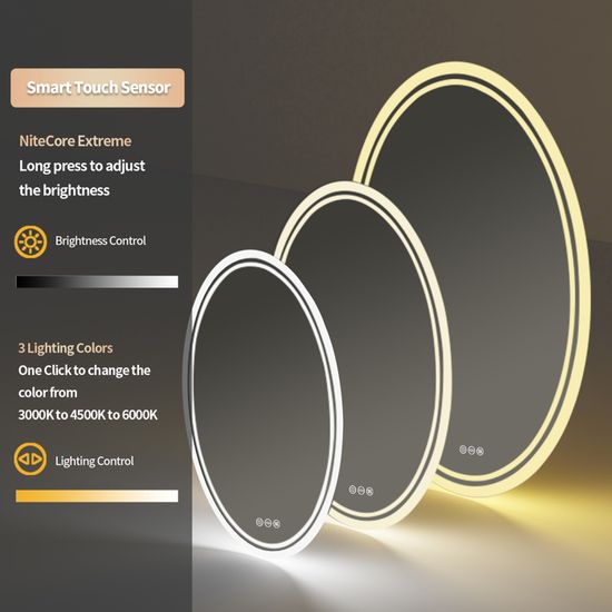 Miroir Doré Rond LUVODI Miroir Salle De Bain Doré: 80cm Miroir Lumineux Avec Éclairage Intégré, Brossé, Connecté, Rond, Mural, IP67, 3000K, 4500K, 15000K Miroir Led Miroir Doré Rond LUVODI Miroir Salle De Bain Doré: 80cm Miroir Lumineux Avec Éclairage Intégré, Brossé, Connecté, Rond, Mural, IP67, 3000K, 4500K, 15000K Miroir Led