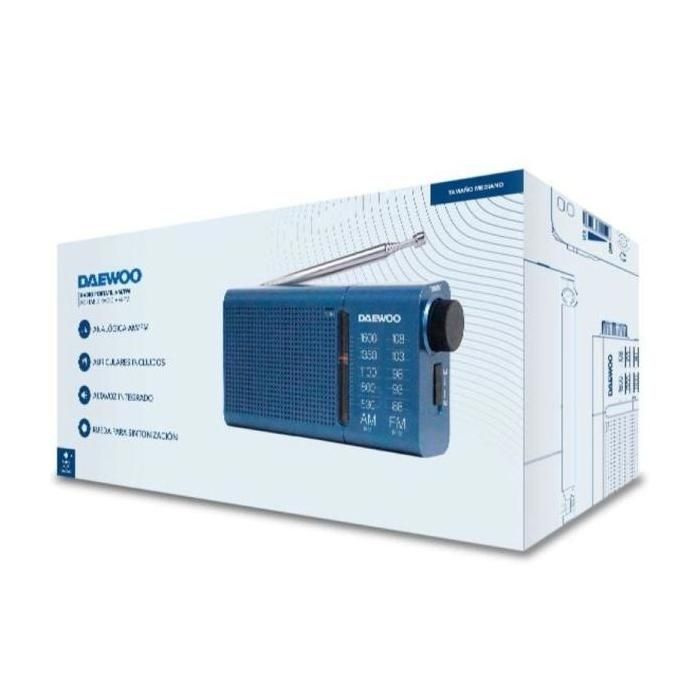 Radio Portable - DAEWOO - DW1036 - AM/FM - Couleur Bleu - Haut-parleur ...