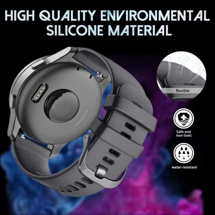 Bracelet en Silicone pour Garmin Vivoactive 3 4S bracelet de