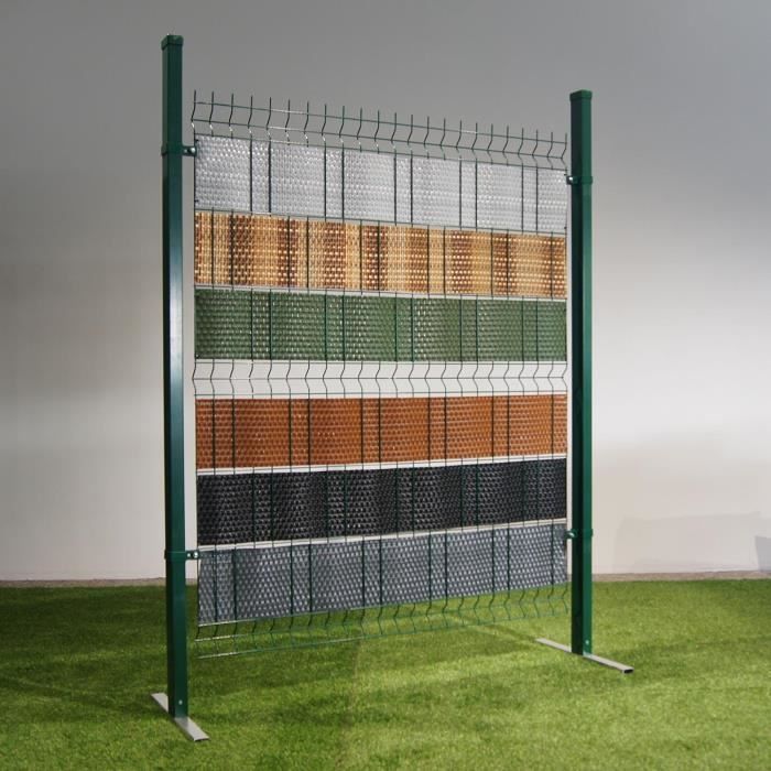 Bande brise-vue en résine tressée pour clôture rigide 19 x 255 cm Vert -  Cdiscount Jardin