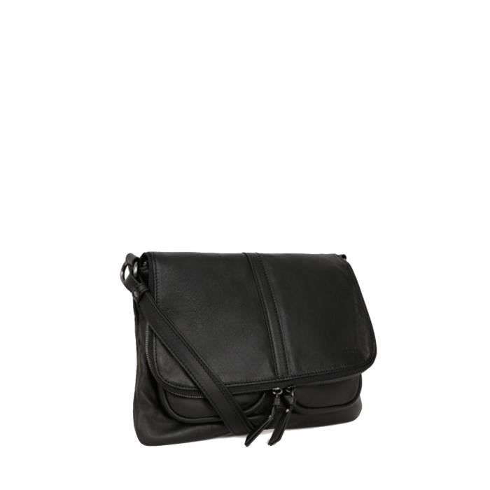 Sac porté travers hexagona en cuir outlet