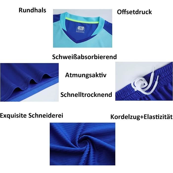 Maillot Football Personnalisé Enfant/Adulte | Ensemble 2 Pièces Nom & Numéro | Domicile Extérieur