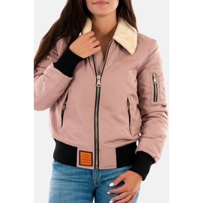 Blousons et vestes Bombers Original Barcelone Rose Bombers Femme