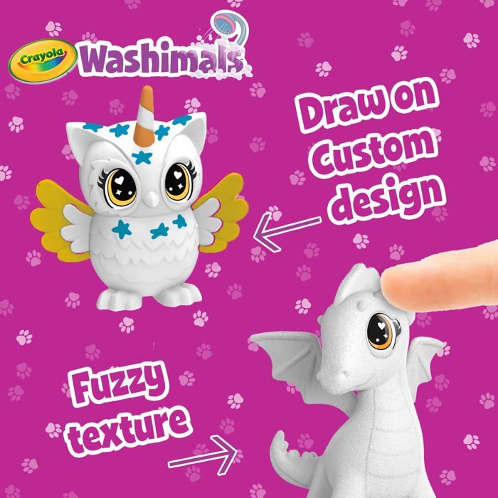Jeu créatif - CRAYOLA - Washimals Pets - Kit recharge - Chiot et chaton