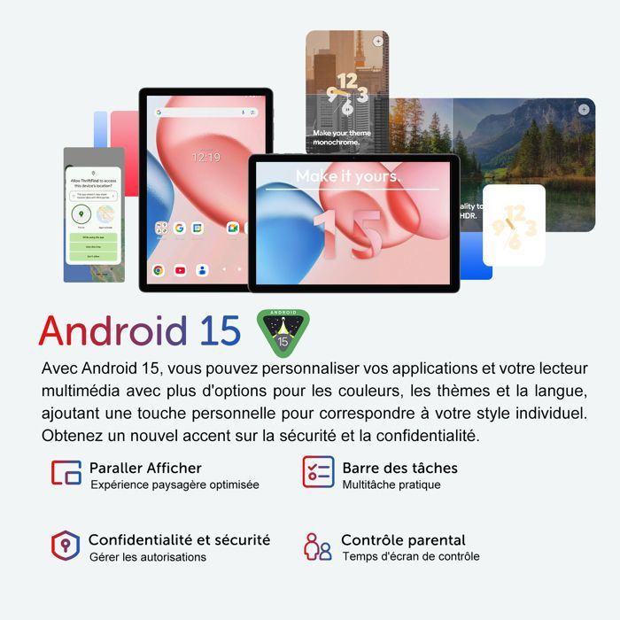 Tablette Tactile XGODY Q17 Android 15 11